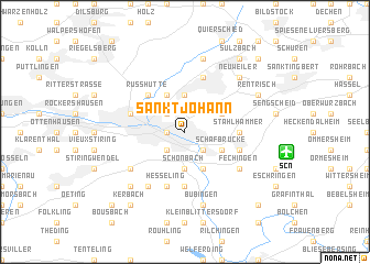 map of Sankt Johann