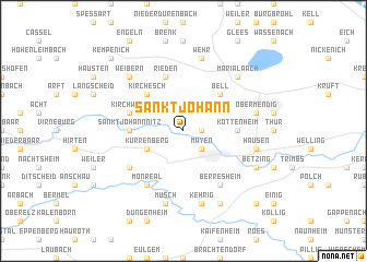 map of Sankt Johann