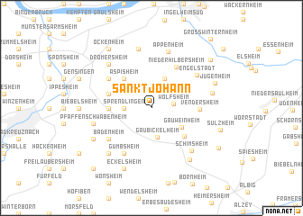 map of Sankt Johann