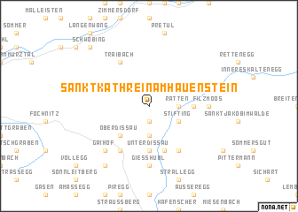 map of Sankt Kathrein am Hauenstein