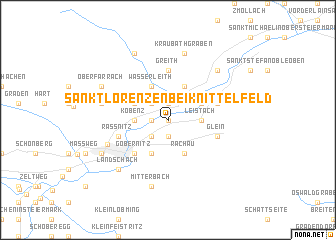 map of Sankt Lorenzen bei Knittelfeld