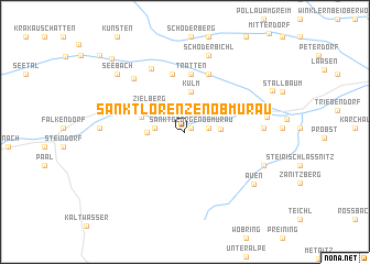 map of Sankt Lorenzen ob Murau