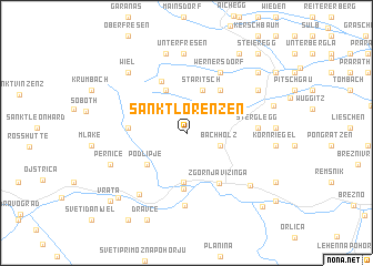 map of Sankt Lorenzen