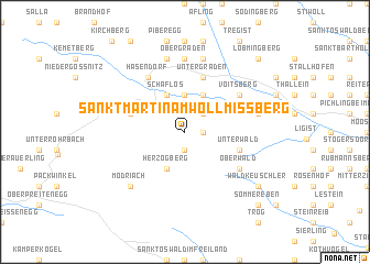 map of Sankt Martin am Wöllmissberg