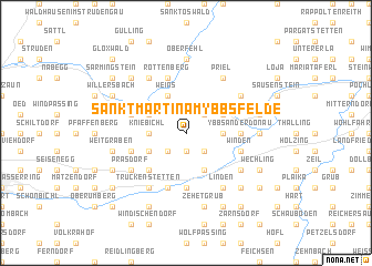 map of Sankt Martin am Ybbsfelde