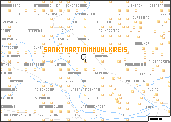 map of Sankt Martin im Mühlkreis