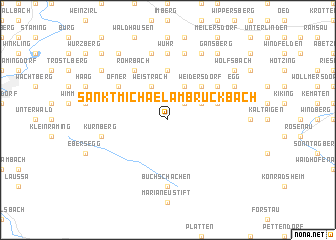 map of Sankt Michael am Bruckbach