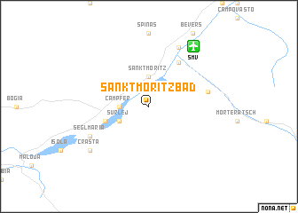 map of Sankt Moritz-Bad