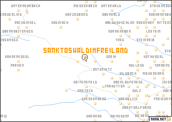 map of Sankt Oswald im Freiland