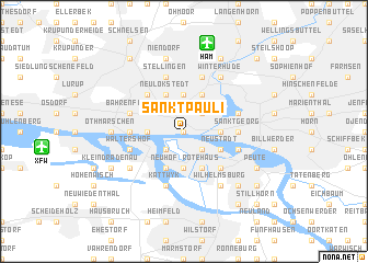 map of Sankt Pauli