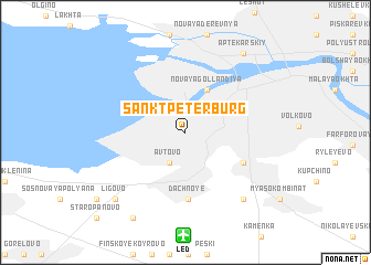 map of Sankt-Peterburg