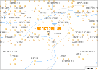 map of Sankt Primus