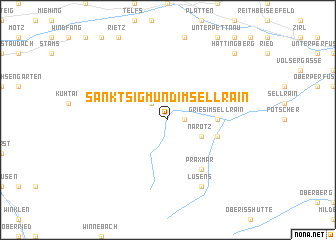 map of Sankt Sigmund im Sellrain