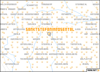 map of Sankt Stefan im Rosental