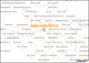 map of Sankt Valentin