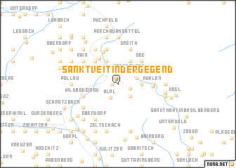 map of Sankt Veit in der Gegend