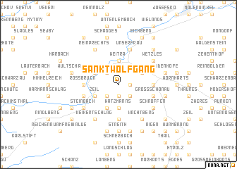 map of Sankt Wolfgang