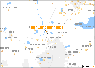 map of Sanlando Springs