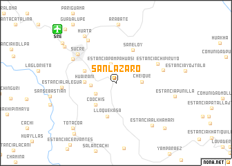 map of San Lázaro