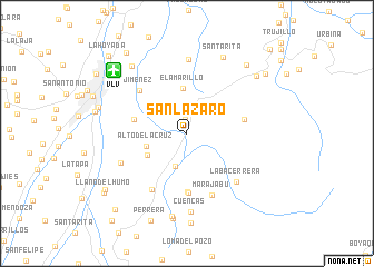 map of San Lázaro