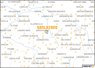 map of San Lázaro