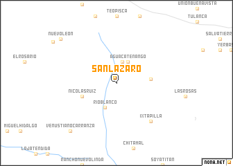 map of San Lázaro