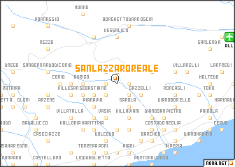 map of San Lazzaro Reale