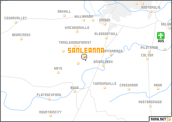 map of San Leanna