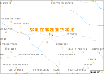 map of San Leonardo de Yagüe