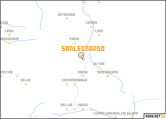 map of San Leonardo