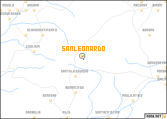 map of San Leonardo