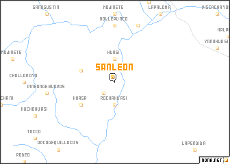 map of San León