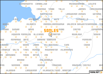 map of Sanles