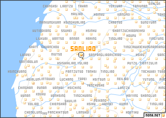 map of San-liao