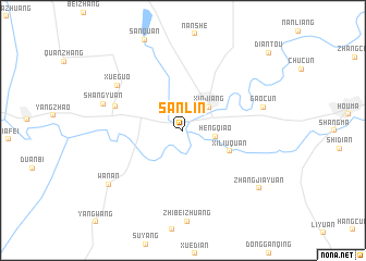 map of Sanlin