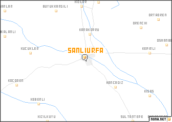 map of Şanlıurfa