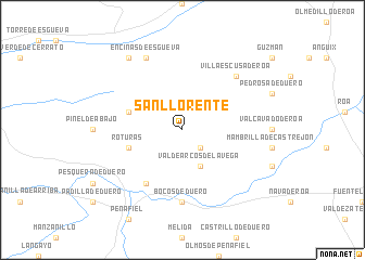 map of San Llorente