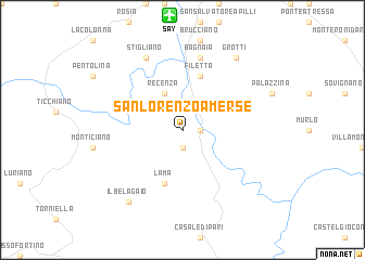 map of San Lorenzo a Merse