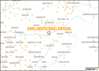 map of San Lorenzo del Mangal