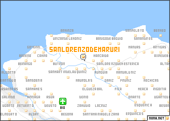 map of San Lorenzo de Maruri