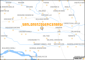 map of San Lorenzo deʼPicenardi