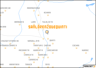 map of San Lorenzo de Quinti