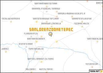 map of San Lorenzo Ometepec