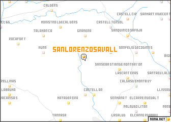 map of San Lorenzo Savall