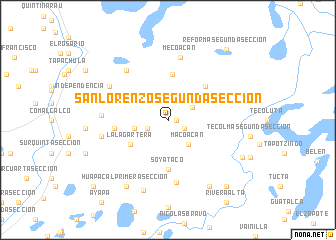 map of San Lorenzo Segunda Sección