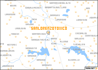 map of San Lorenzo Toxico