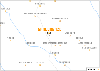 map of San Lorenzo