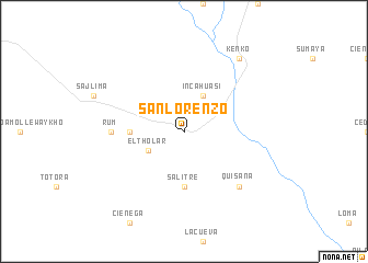 map of San Lorenzo