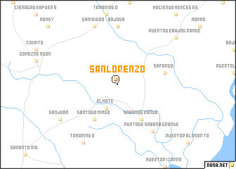 map of San Lorenzo