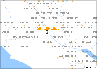 map of San Lorenzo